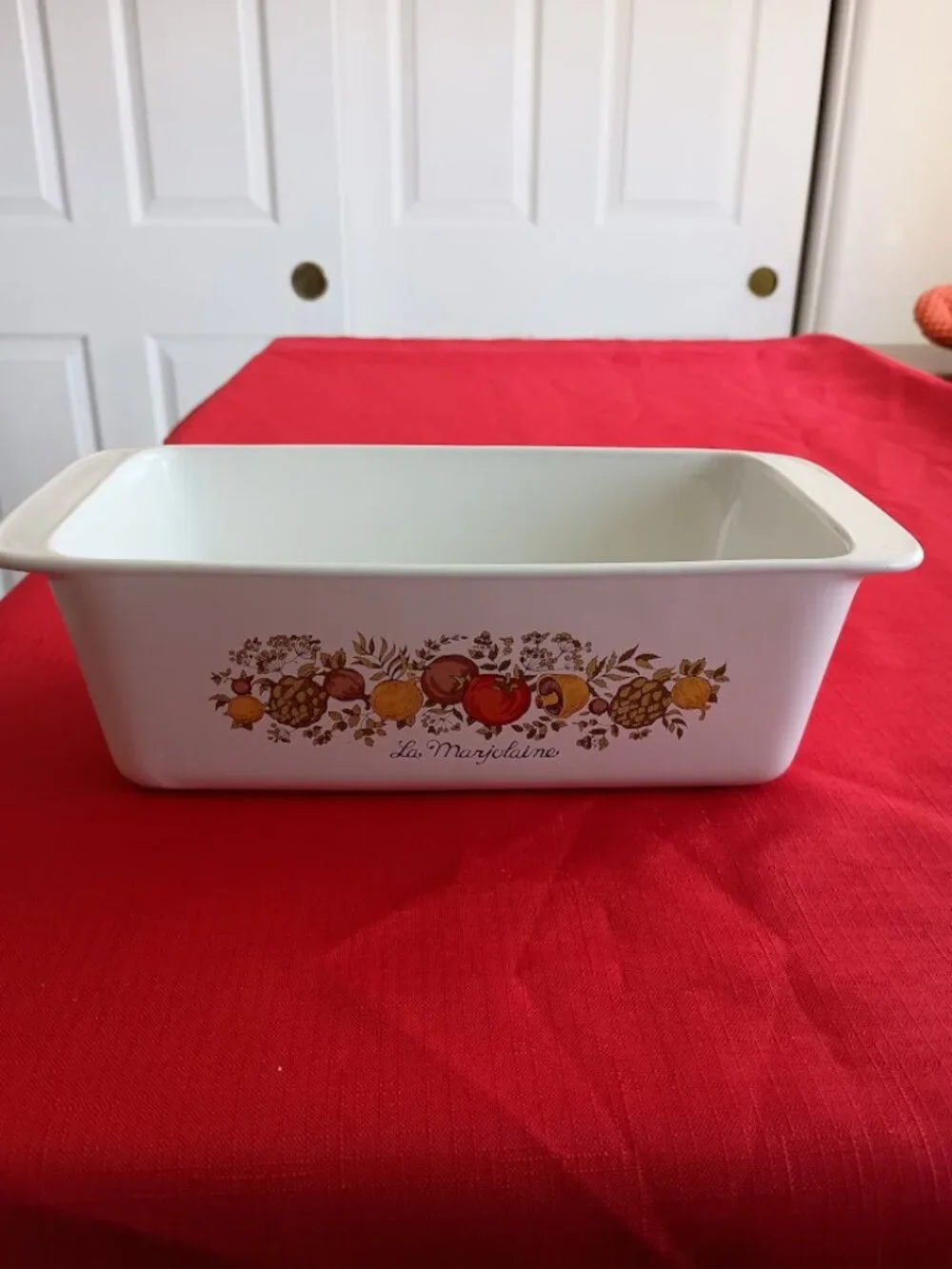 Vintage Corning Ware La Marjolaine Bread Meat Loaf Pan Spice of Life Patterm
